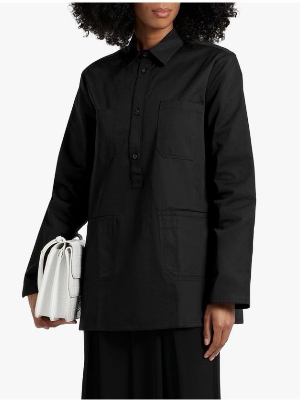 TOTEME - Cotton Twill Shirt W/pockets